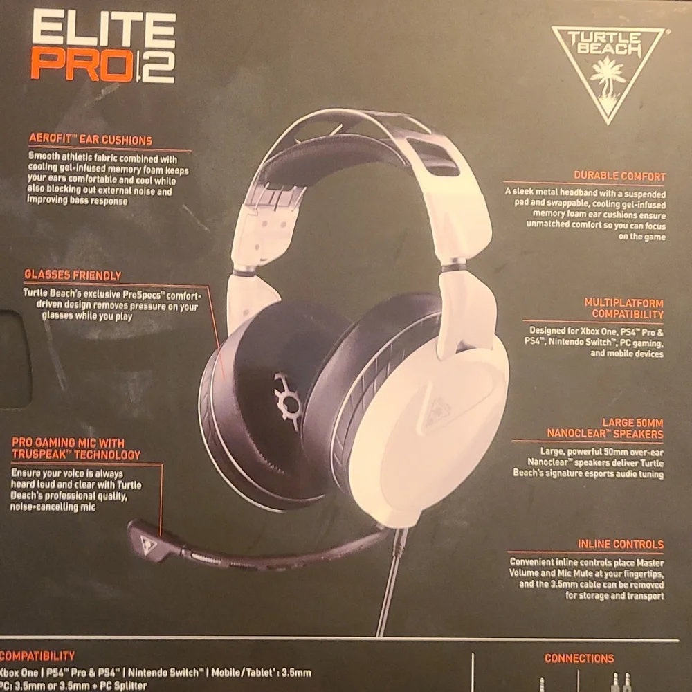 Turtle Beach Elite Pro 2 Pro Performance gaming headset.
